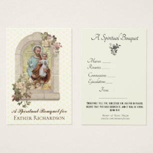 Tarjeta sagrada de la oración espiritual religiosa