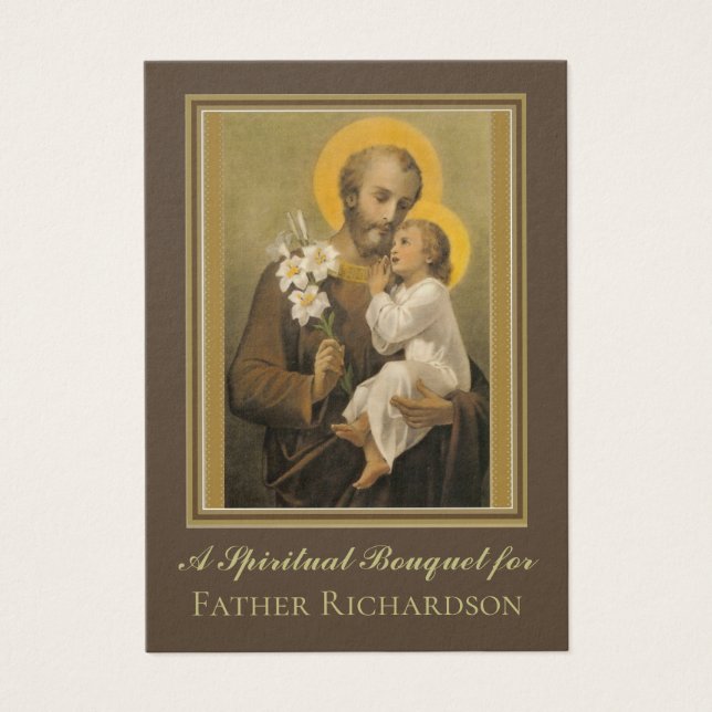 Tarjeta sagrada de la oración espiritual religiosa (Frente)