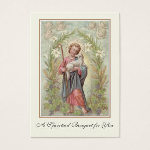 Tarjeta sagrada de la oración espiritual religiosa