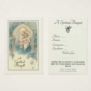 Tarjeta sagrada de la oración espiritual religiosa