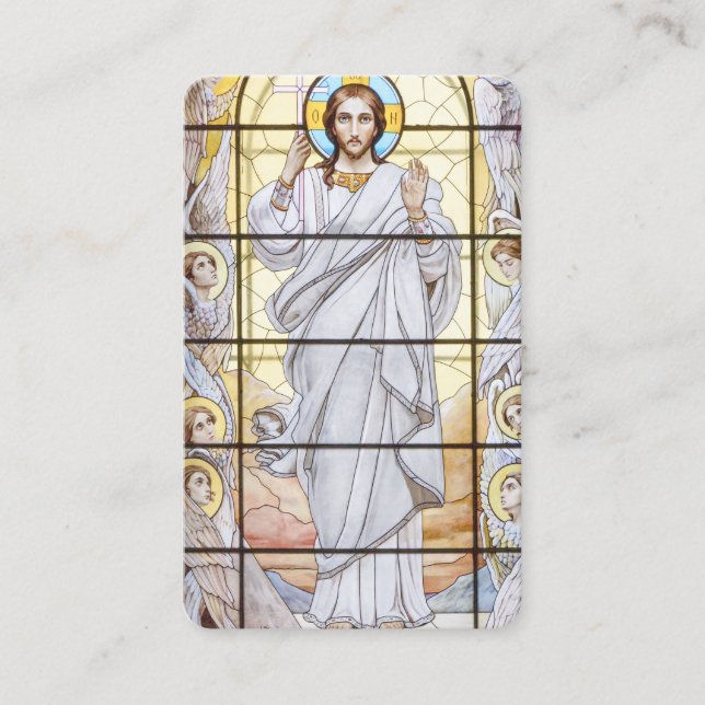 Tarjeta sagrada de la oración religiosa Paschal de (Anverso)