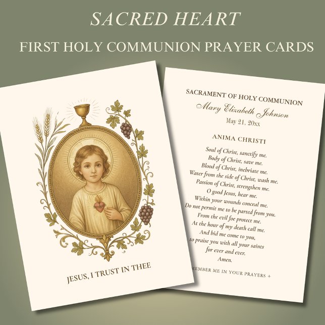 Tarjeta Sagrada de Recuerdo del Corazón de Jesús C (Subido por el creador)