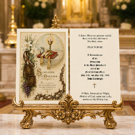 Tarjeta Sagrada del Aniversario de Ordenación del