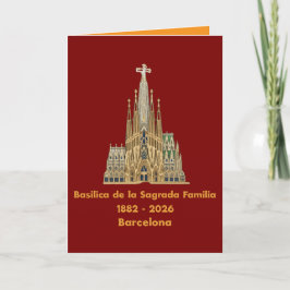 Tarjeta Sagrada Familia