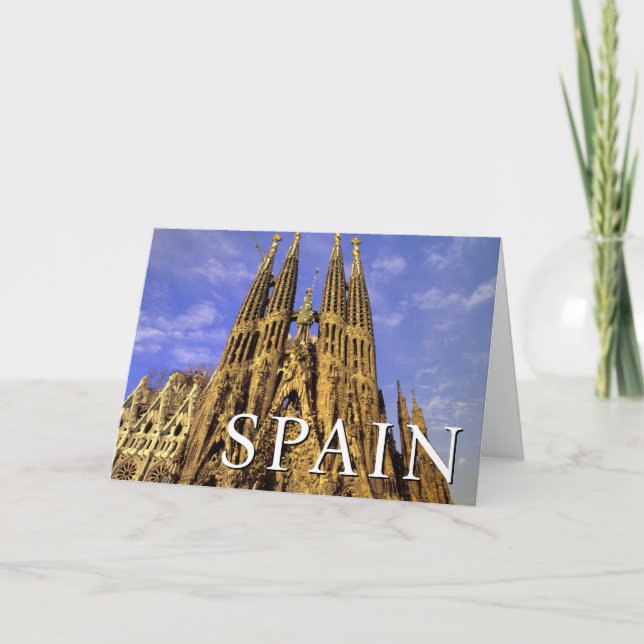 Tarjeta Sagrada Familia | Barcelona, España | Cumpleaños (Anverso)
