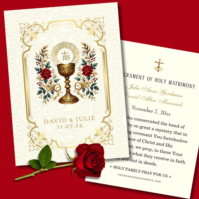 Tarjeta Sagrada Floral Católica de Eucaristía de B (Subido por el creador)
