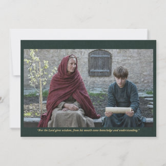 Tarjeta Sagrada | Santa Ludmila con Wenceslao