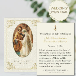 Tarjeta Sagrada Simple y Elegante para Boda Católi