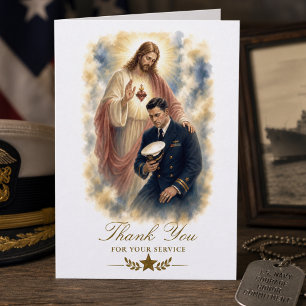 Tarjeta Sagrado Corazón de Jesús Agradecimiento de la Mari