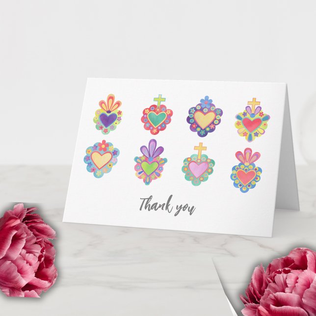 TARJETA SAGRADOS CORAZONES, SEGUIDORES MEXICANOS GRACIAS (Subido por el creador)