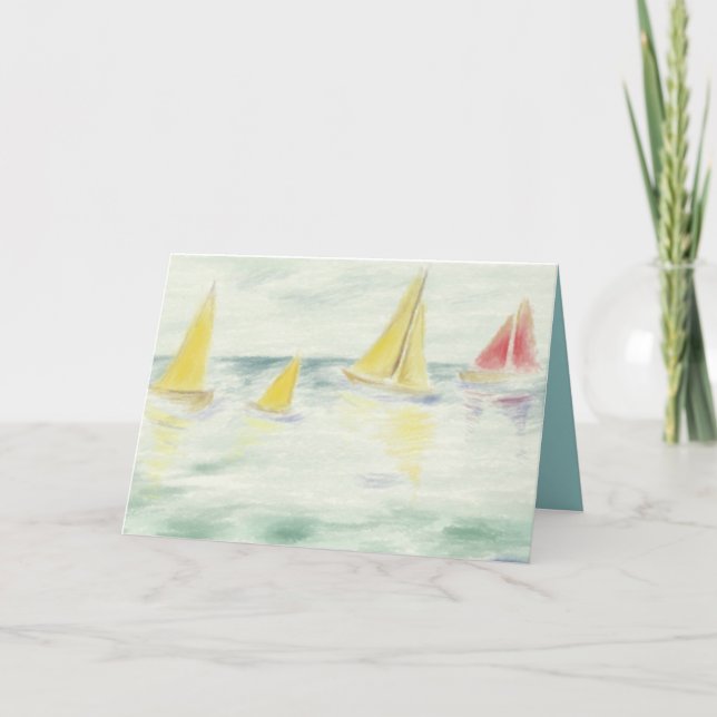 Tarjeta Sailboat Greeting Card (Anverso)