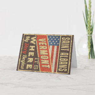 Tarjeta Saint Albans Vermont