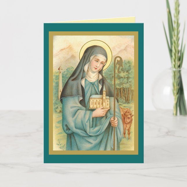 Tarjeta Saint Brigid de Irlanda (M 014) (Anverso)