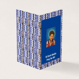 Tarjeta Saint Carlo Acutis Prayer Card 