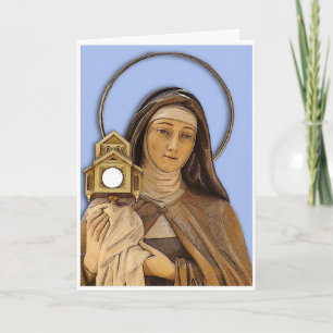 Tarjeta Saint Clare Assisi