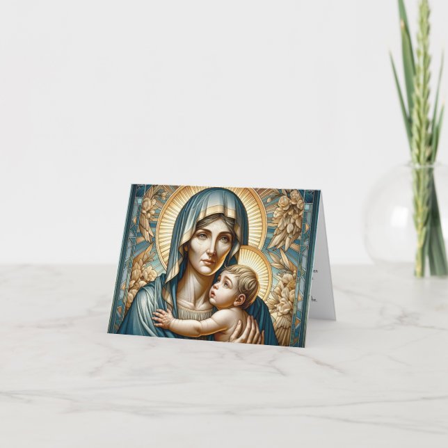 Tarjeta Saint Elizabeth-Saint de Infertilidad/Embarazo (Anverso)