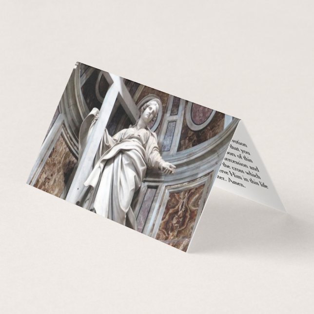 Tarjeta Saint Helena of the  Cross Prayer Card (Anverso)