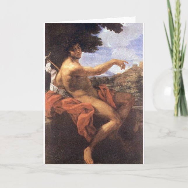 Tarjeta Saint John the Baptist Fine Art Greetings Card (Anverso)