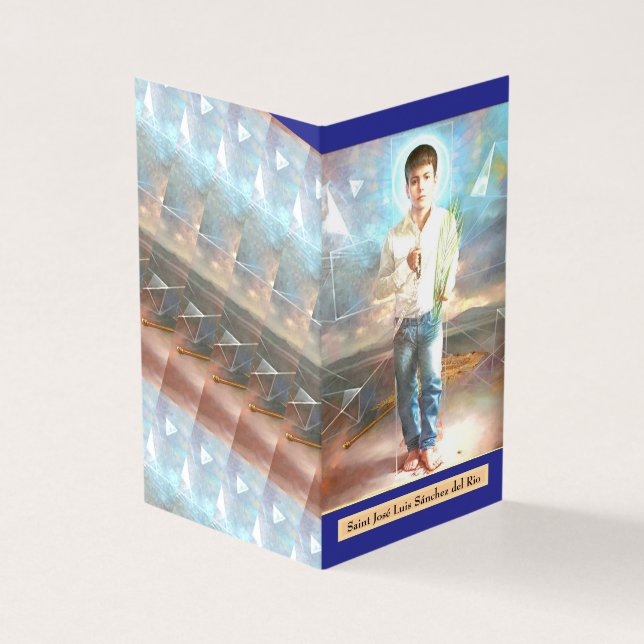 Tarjeta Saint José Sánchez del Rio Prayer Card (Exterior)