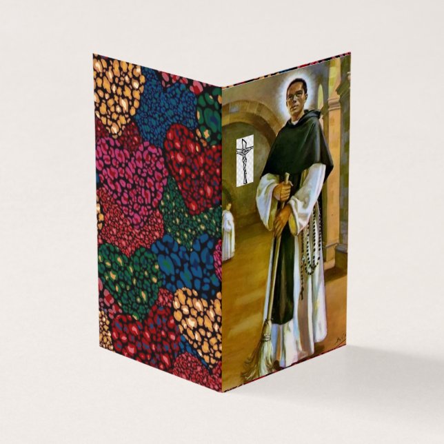 Tarjeta Saint Martin of Porres Prayer Card (Exterior)