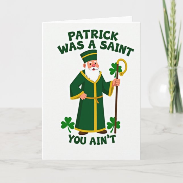 Tarjeta Saint Patrick Pattern Card (Anverso)