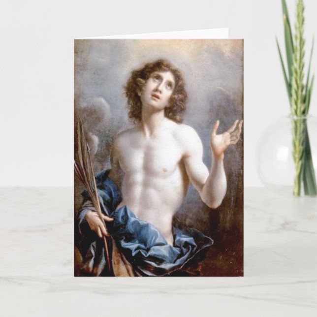 Tarjeta Saint Sebastian Fine Art Greetings Card (Anverso)