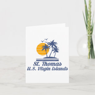 Tarjeta Saint Thomas Islas Vírgenes de EE. UU. Playa Carib