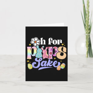 Tarjeta Sake Funny Easter Bunny Print Gles Happy Easter Wo