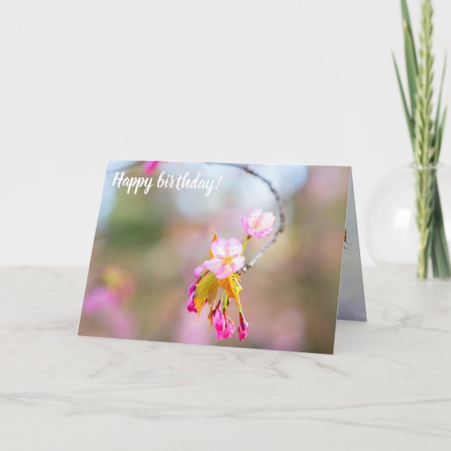 Tarjeta Sakura Flores En La Punta De La Twig. Time Helix (Anverso)