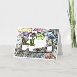 Tarjeta "¡Sal De Mi Césped!" Divertido Cumpleaños De Mayor