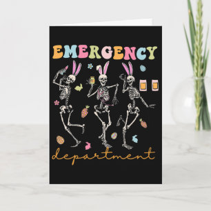 Tarjeta Sala de Emergencia de Enfermeras de Pascua Bailand