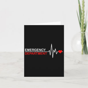 Tarjeta Sala de emergencias Servicio de atención de emerge