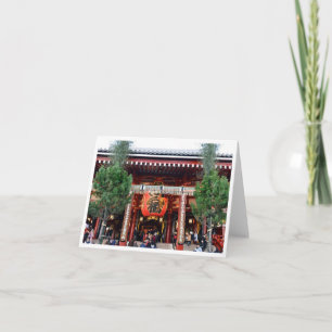 Tarjeta Sala principal, templo Senso-ji, Asakusa: Tokio 