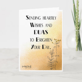 Tarjeta Salaam & Dua - Elegant