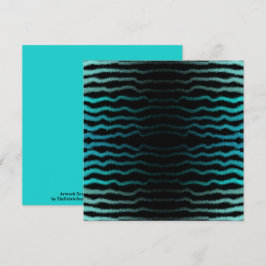 Tarjeta Salado de playa costera Olas turquesa Abstracto Ar