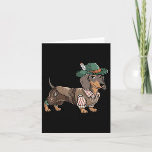 Tarjeta Salchicha de Weiner del perro alemán Dachshund Bav