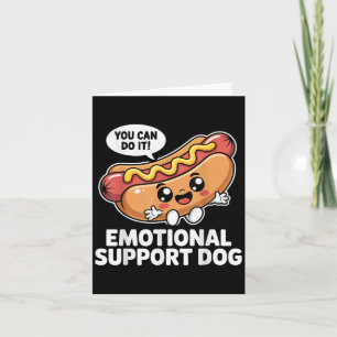 Tarjeta Salchichas Divertidas De Apoyo Emocional Chiste Mo