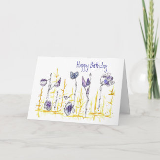 Tarjeta Sale del dibujo de la pluma y el arte de la tinta