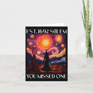 Tarjeta Salem 1692 Perdieron A Una Bruja Halloween Van Gog