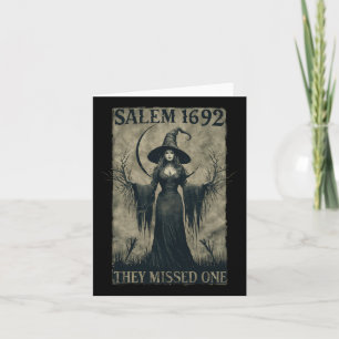 Tarjeta Salem 1692 Perdieron a una testigo feminista de Ha