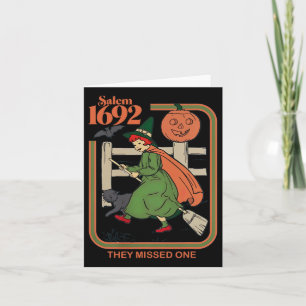 Tarjeta Salem 1692 Se Perdieron Una Bruja Halloween 1