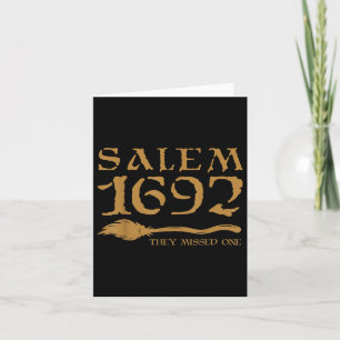 Tarjeta Salem 1692 Se Perdieron Una Bruja Halloween 3