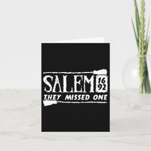 Tarjeta Salem 1692 Se Perdieron Una Bruja Halloween 6