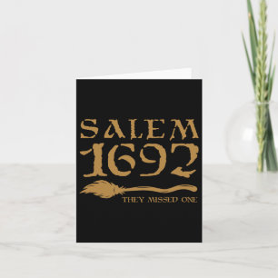 Tarjeta Salem 1692 Se Perdieron Una Bruja Halloween 8