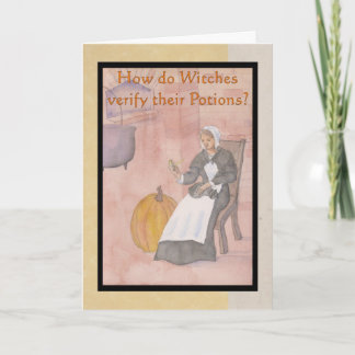 Tarjeta Salem Witch Riddle Halloween Card