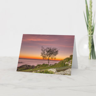 Tarjeta Salida del sol en la playa Armação