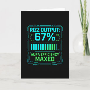 Tarjeta Salida Rizz 67% Eficiencia de Aura Máxima Tech Gam