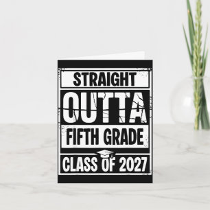 Tarjeta Salidos de la clase de graduación de quinto grado