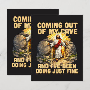 Tarjeta Saliendo de mi cueva La resurrección de Jesús