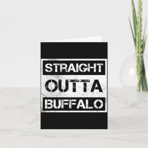 Tarjeta Saliendo Directo de Buffalo Nueva York Vintage Ang